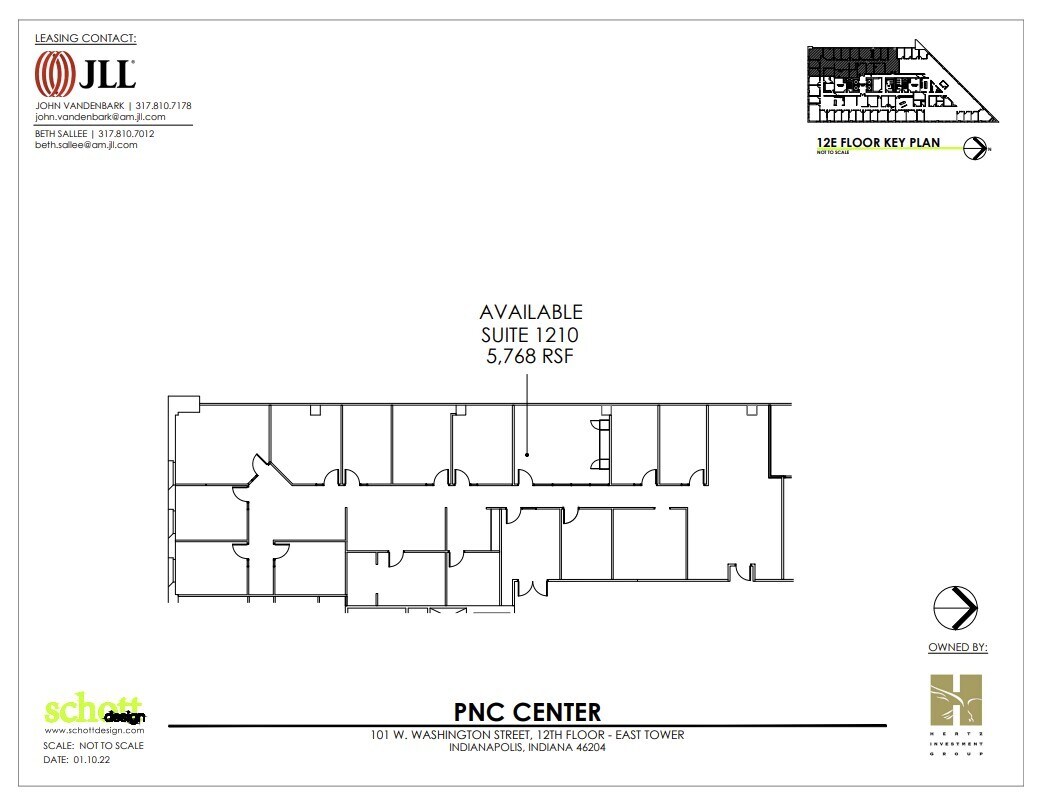 101-115 W Washington St, Indianapolis, IN à louer Plan d’étage– Image 1 sur 1
