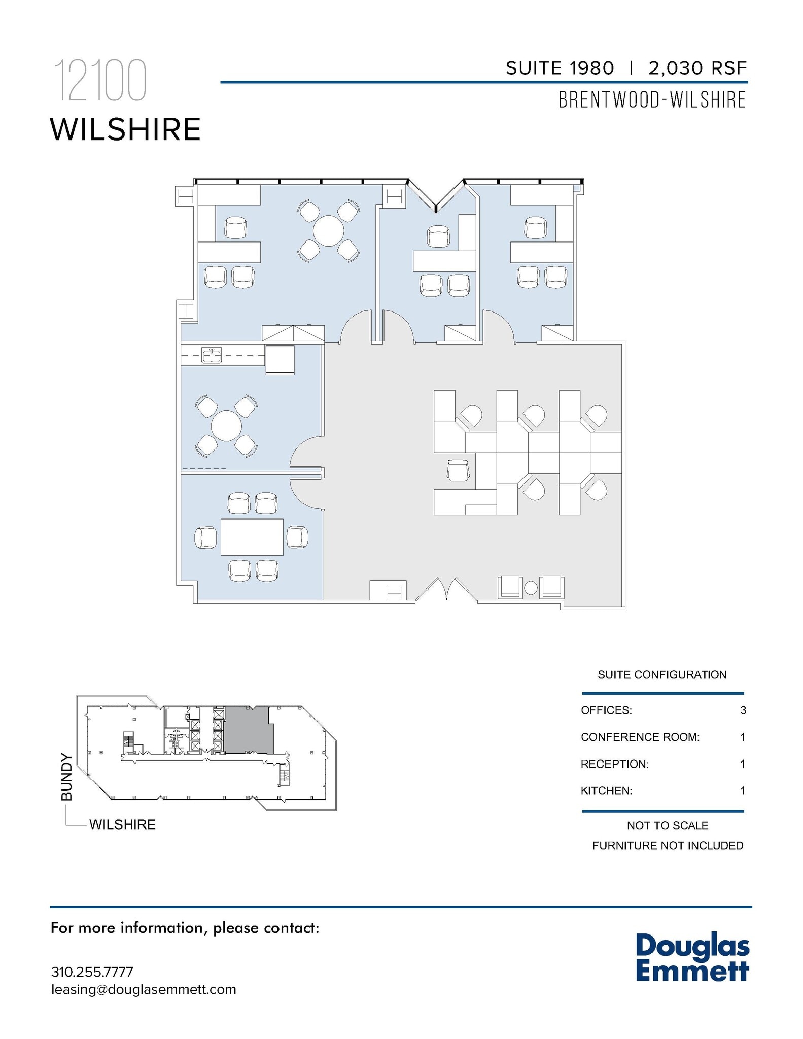 12100 Wilshire Blvd, Los Angeles, CA à louer Plan d’étage– Image 1 sur 1