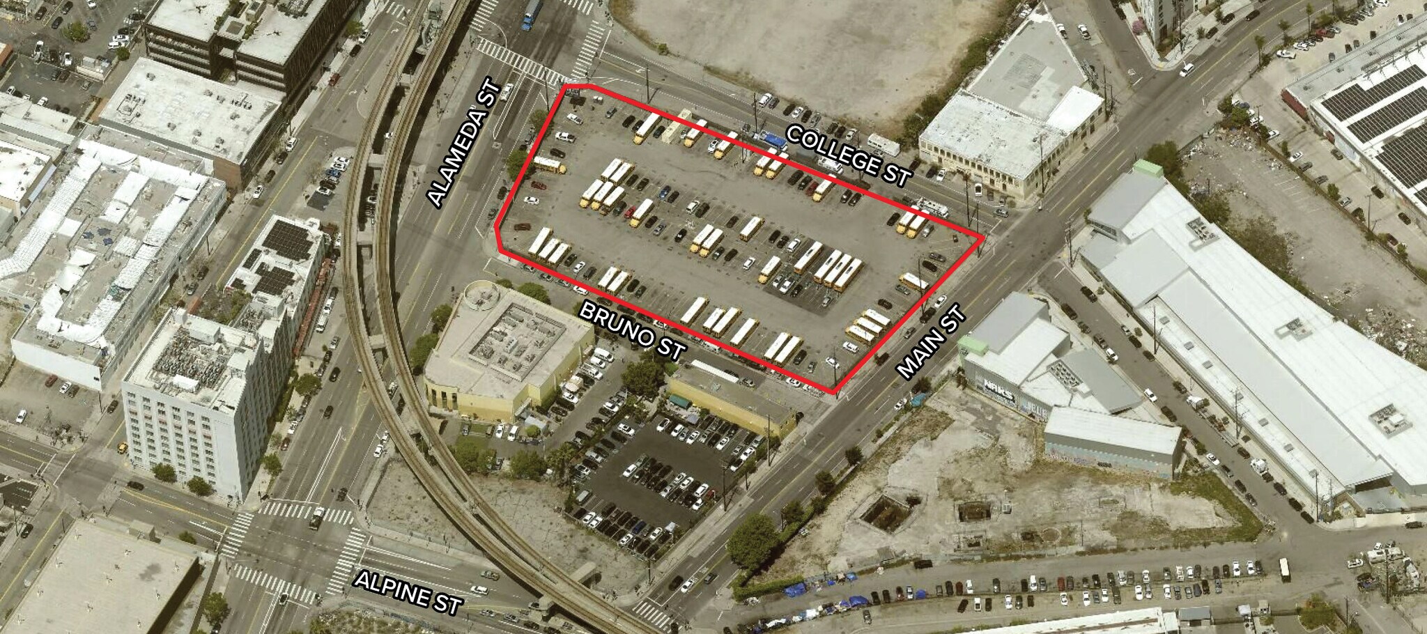 943-959 N Main St, Los Angeles, CA à louer Aérien– Image 1 sur 2