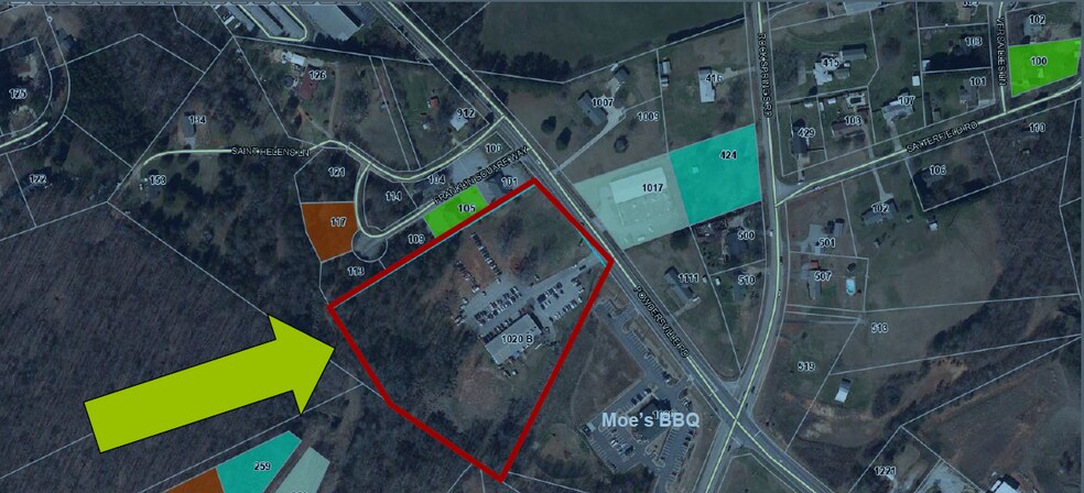 1020 Powdersville Rd, Easley, SC à vendre - Aérien – Image 2 sur 2