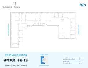 800 Boylston St, Boston, MA à louer Plan de site– Image 1 sur 1