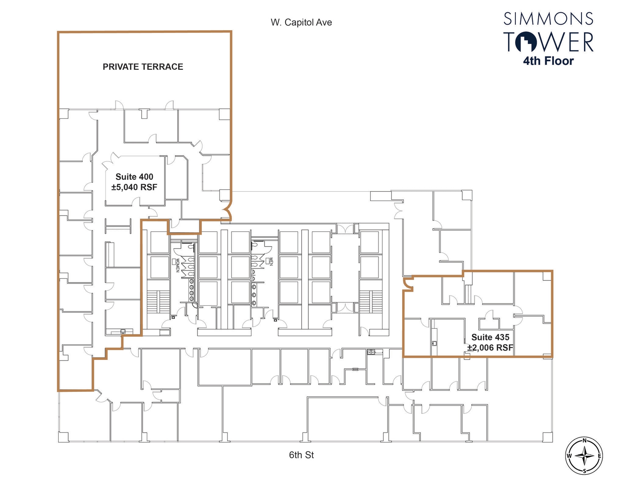 425 W Capitol Ave, Little Rock, AR à louer Plan d’étage– Image 1 sur 3