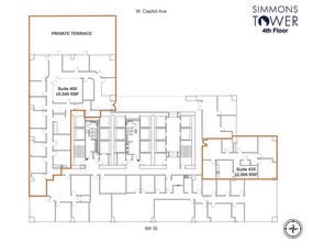 425 W Capitol Ave, Little Rock, AR à louer Plan d’étage– Image 1 sur 3