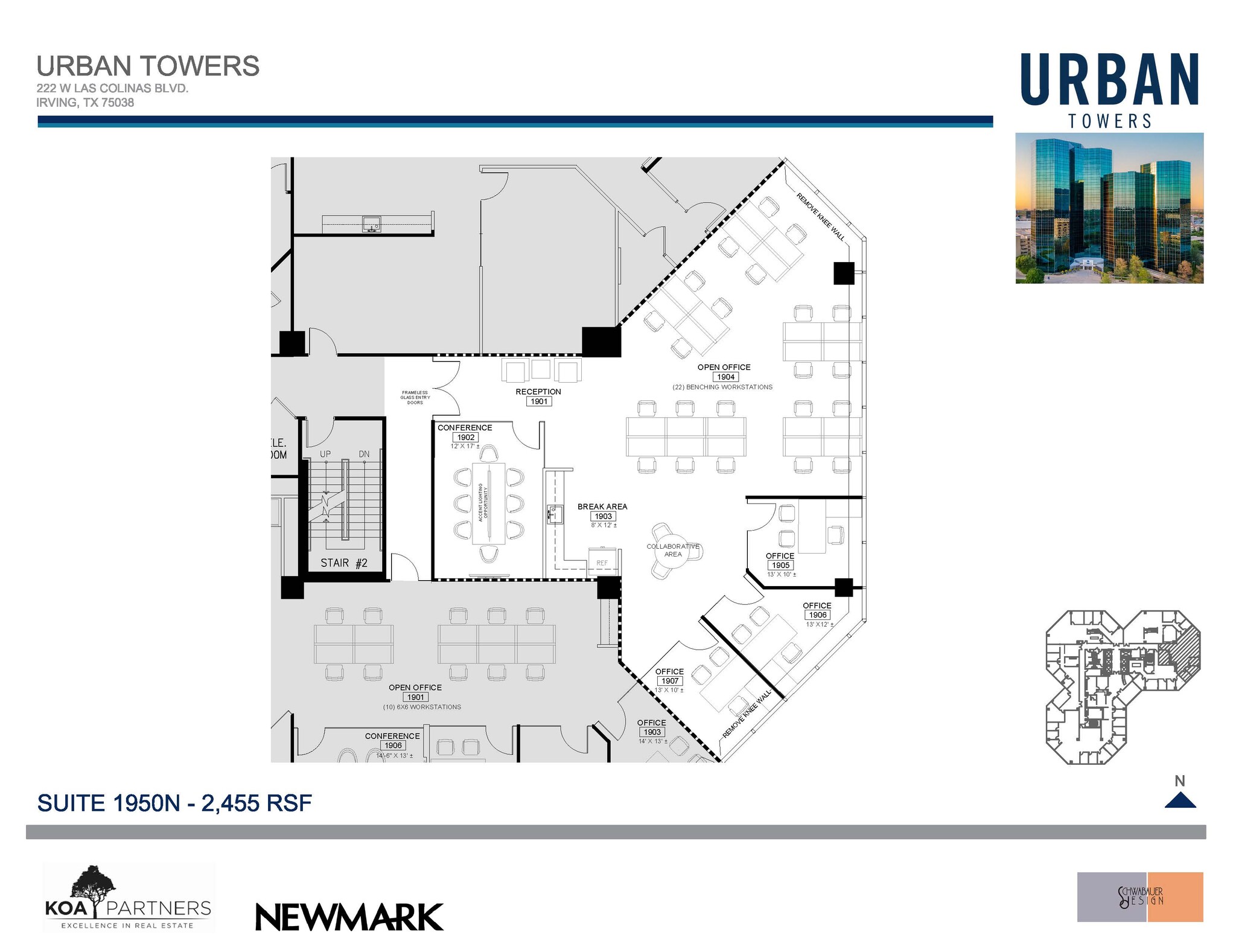 222 W Las Colinas Blvd, Irving, TX à louer Plan d’étage– Image 1 sur 1