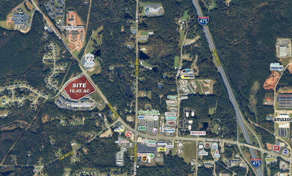 5790 Thomaston Rd, Macon-Bibb, GA à vendre - Aérien – Image 3 sur 4