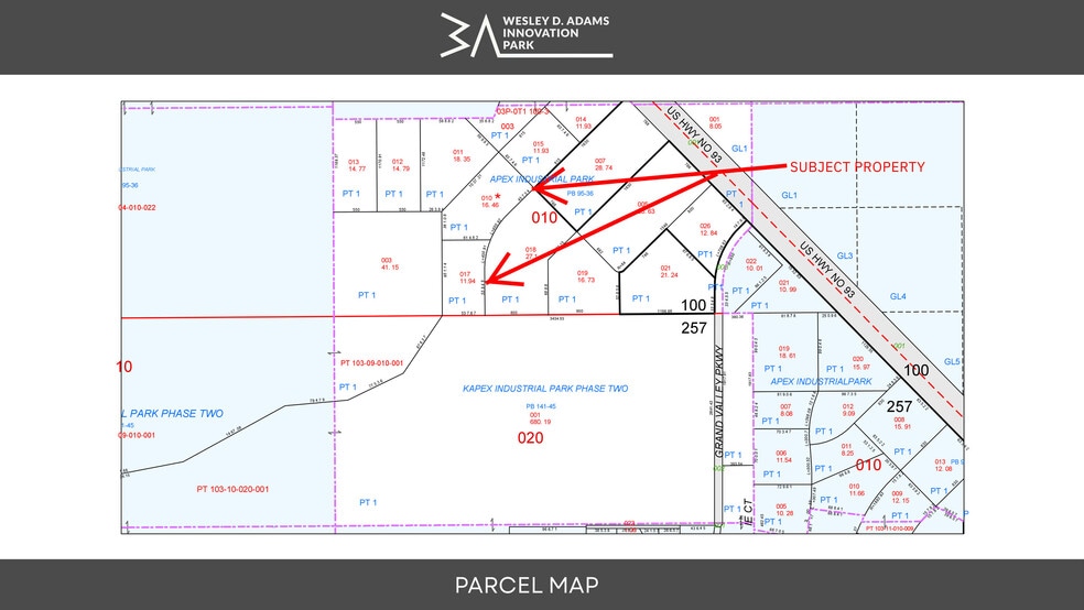 16.46 OWC Terms, Las Vegas, NV à vendre - Plan cadastral – Image 2 sur 2