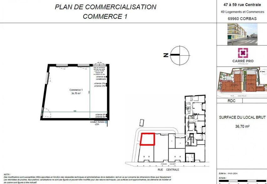Local commercial dans Corbas à vendre - Photo de l’immeuble – Image 2 sur 3
