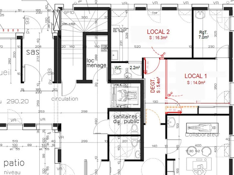 Bureaux/Médical dans Heyrieux à louer - Plan d’étage – Image 1 sur 4