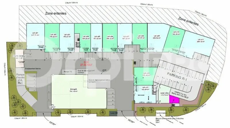 Industriel/Logistique dans Villeneuve-lès-Maguelone à vendre - Plan de site – Image 3 sur 3