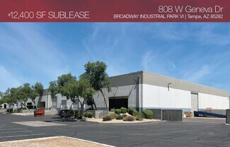 Plus de détails pour 808-820 W Geneva Dr, Tempe, AZ - Industriel/Logistique à louer