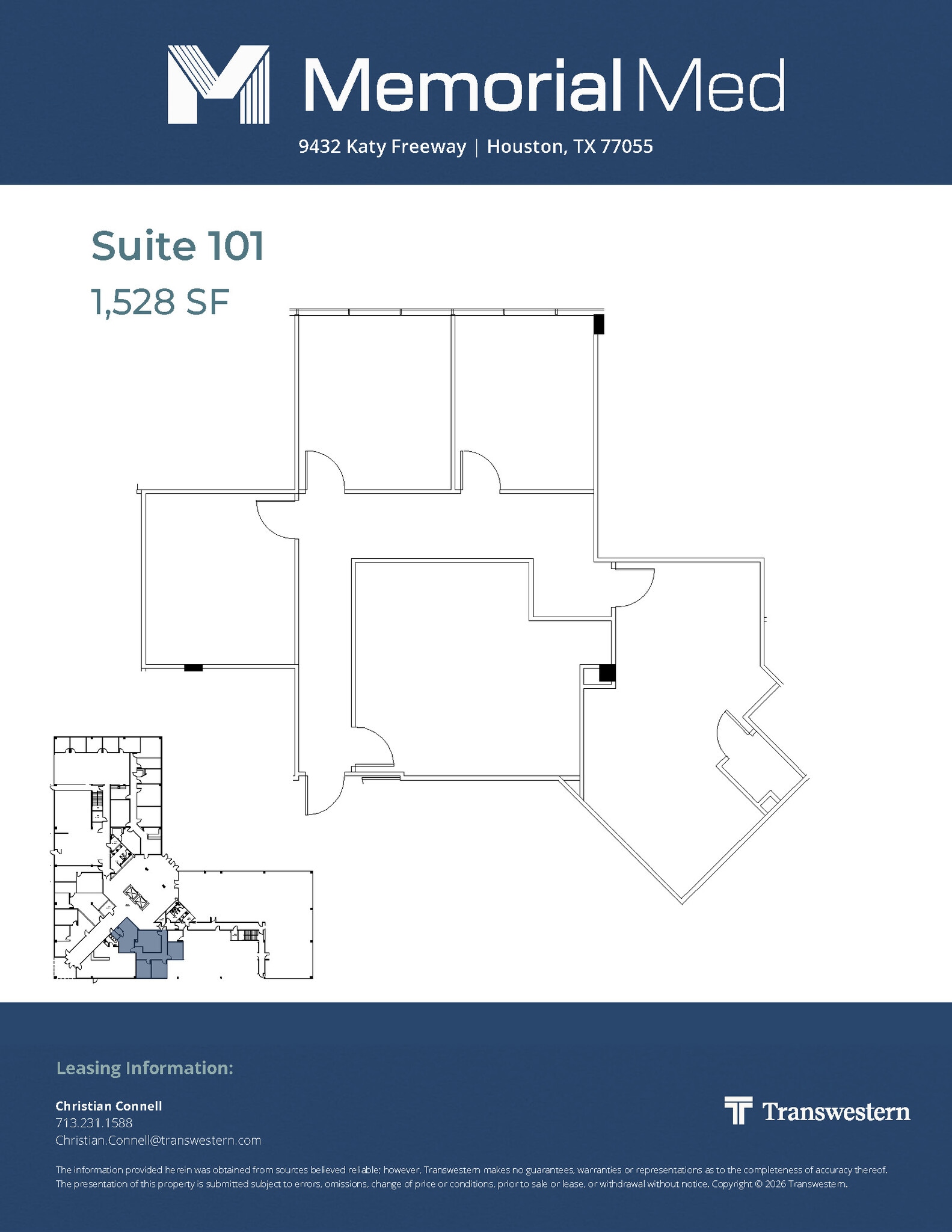 9432 Katy Fwy, Houston, TX à louer Plan d’étage– Image 1 sur 1