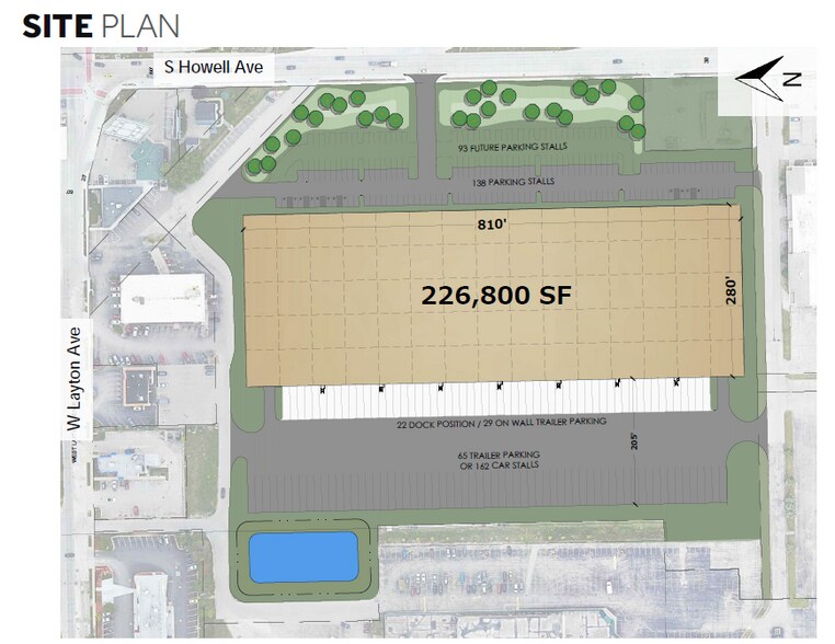 4747 S Howell Ave, Milwaukee, WI à louer - Plan de site – Image 2 sur 2