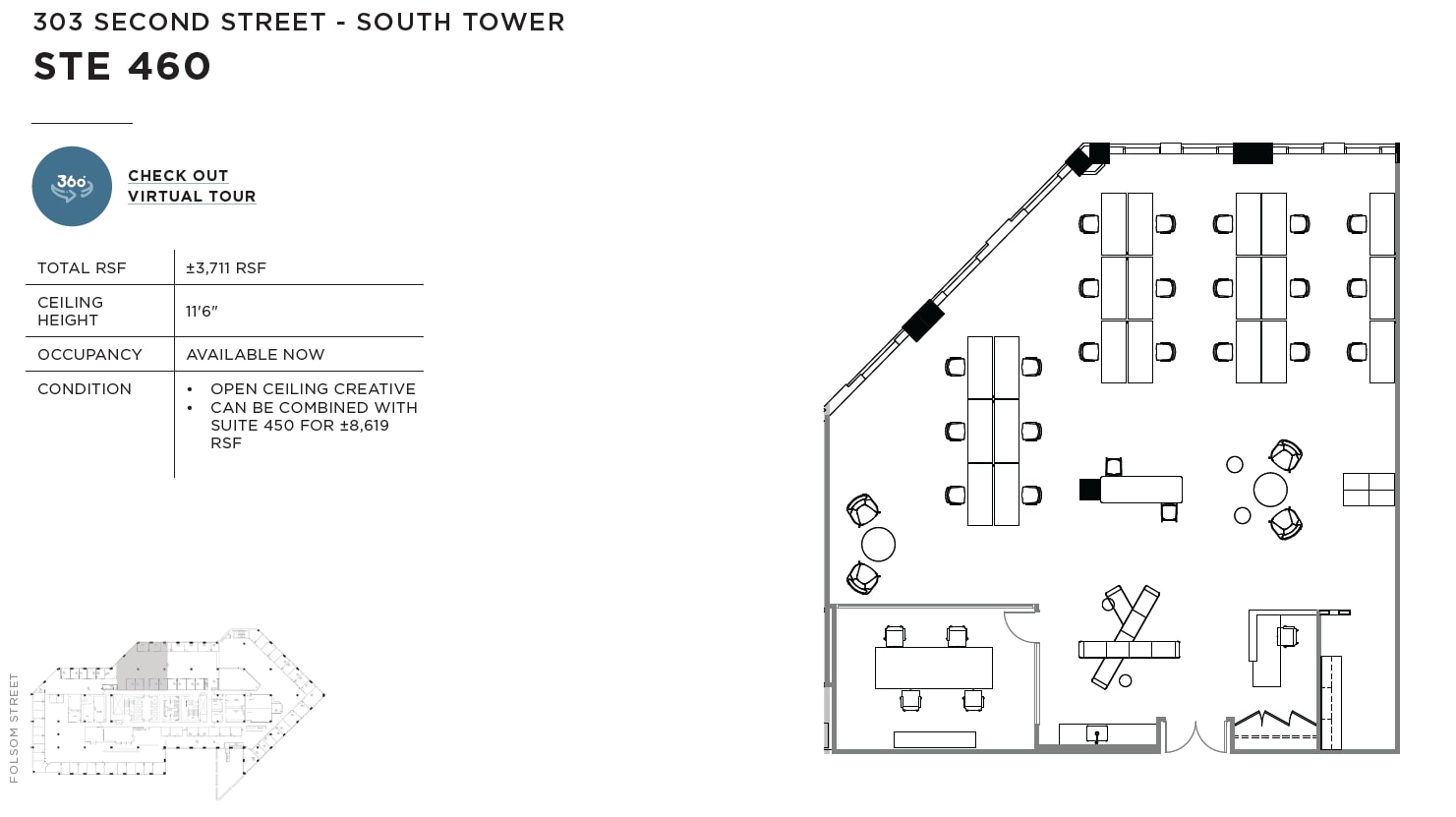 303 2nd St, San Francisco, CA à louer Plan d’étage– Image 1 sur 1