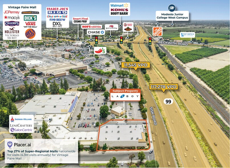 3500 Sisk Rd, Modesto, CA à vendre - Photo de l’immeuble – Image 2 sur 4