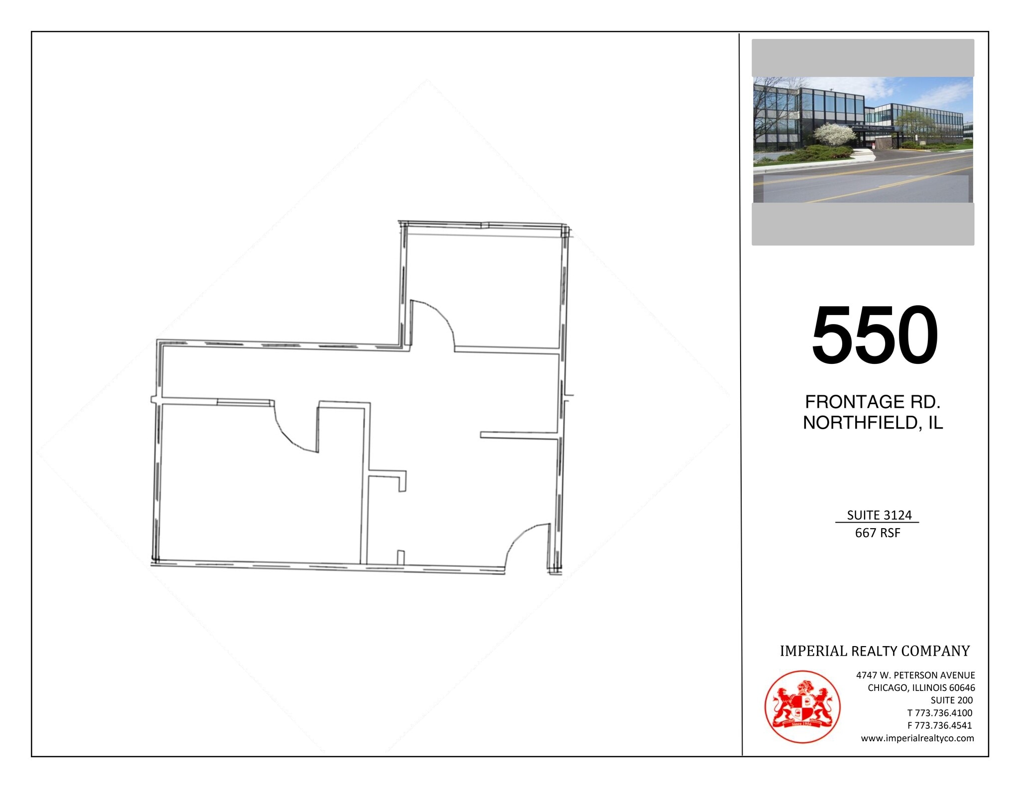 540-550 W Frontage Rd, Northfield, IL à louer Plan de site– Image 1 sur 1