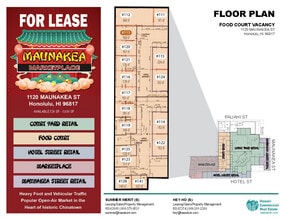 1120 Maunakea St, Honolulu, HI à louer Plan d’étage– Image 1 sur 1