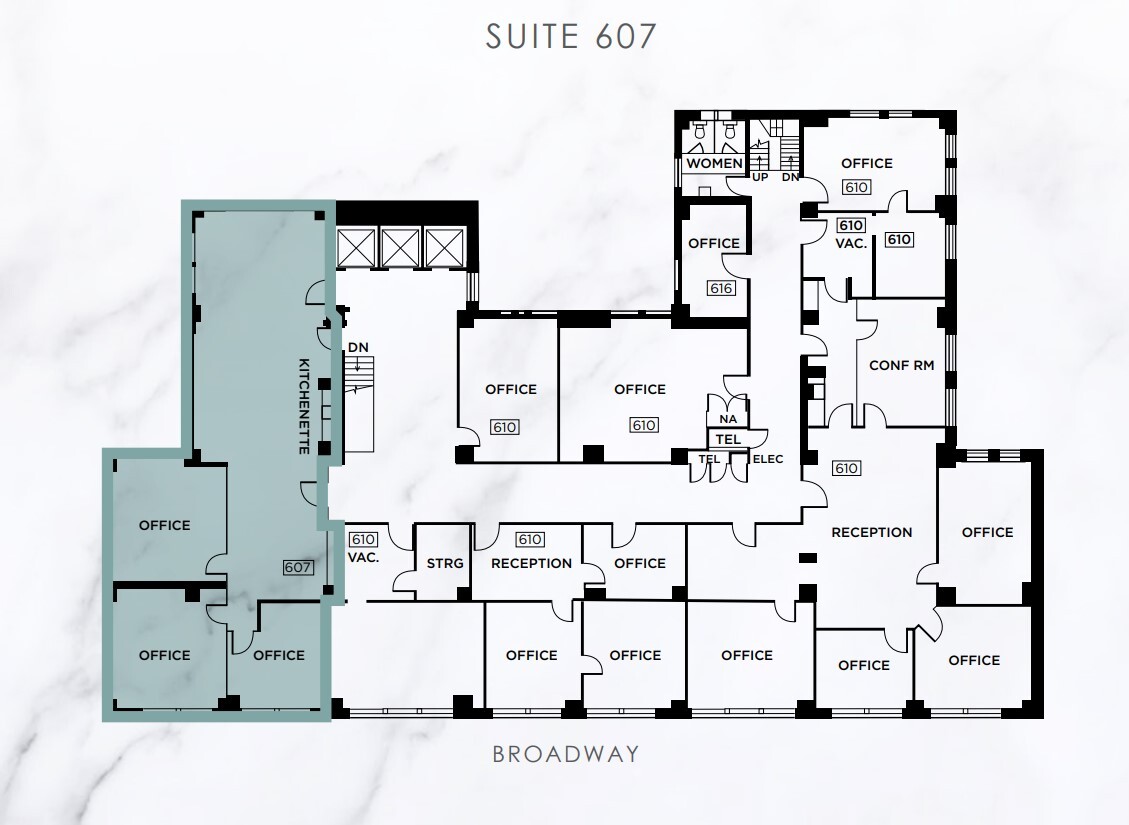 1440 Broadway, Oakland, CA à louer Plan d’étage– Image 1 sur 1