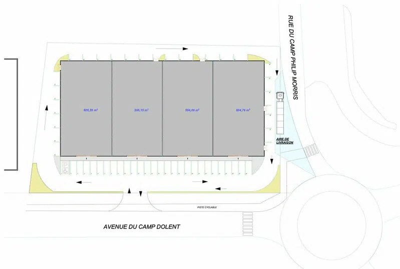 Local commercial dans GONFREVILLE-L'ORCHER à louer - Plan de site – Image 2 sur 3