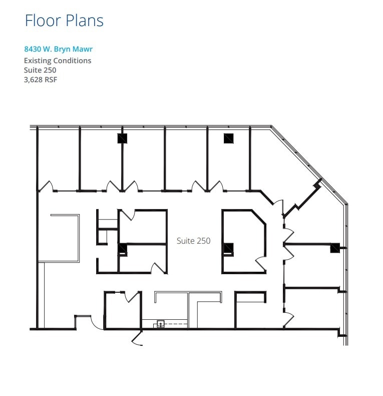 8410 W Bryn Mawr Ave, Chicago, IL à louer Plan d’étage– Image 1 sur 2