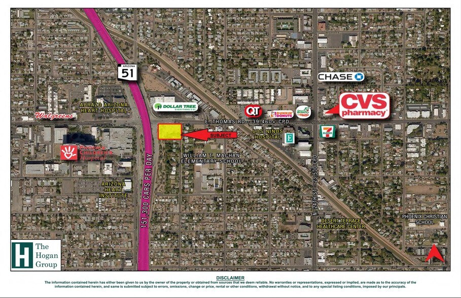 2033 E Thomas Rd, Phoenix, AZ à vendre - Aérien – Image 2 sur 6