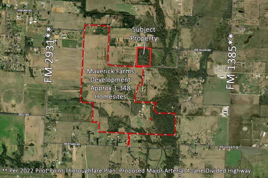 13305 Joe Allen Rd, Pilot Point, TX à vendre - Aérien – Image 2 sur 17