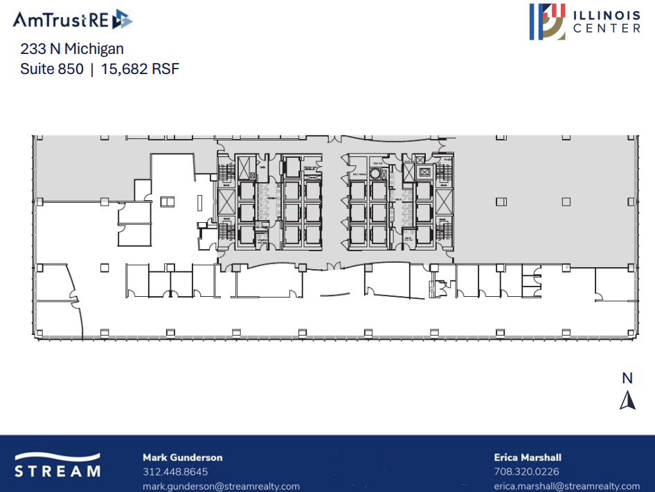 233 N Michigan Ave, Chicago, IL à louer Plan d’étage– Image 1 sur 1