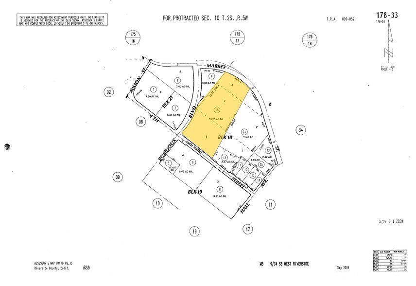 5610 Market St, Jurupa Valley, CA à vendre - Plan cadastral – Image 2 sur 2