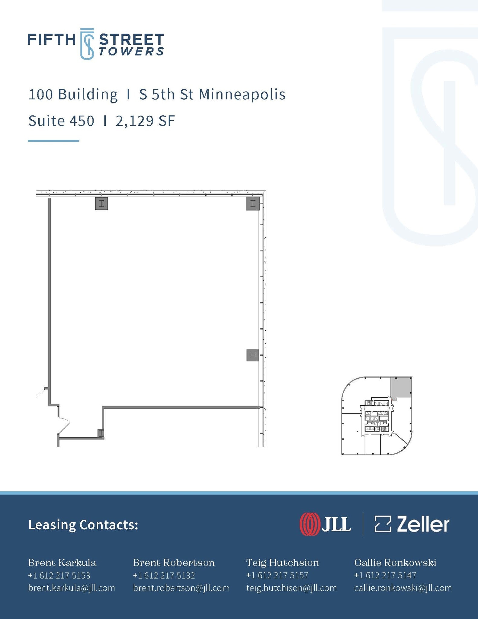 100 S 5th St, Minneapolis, MN à louer Plan d’étage– Image 1 sur 1