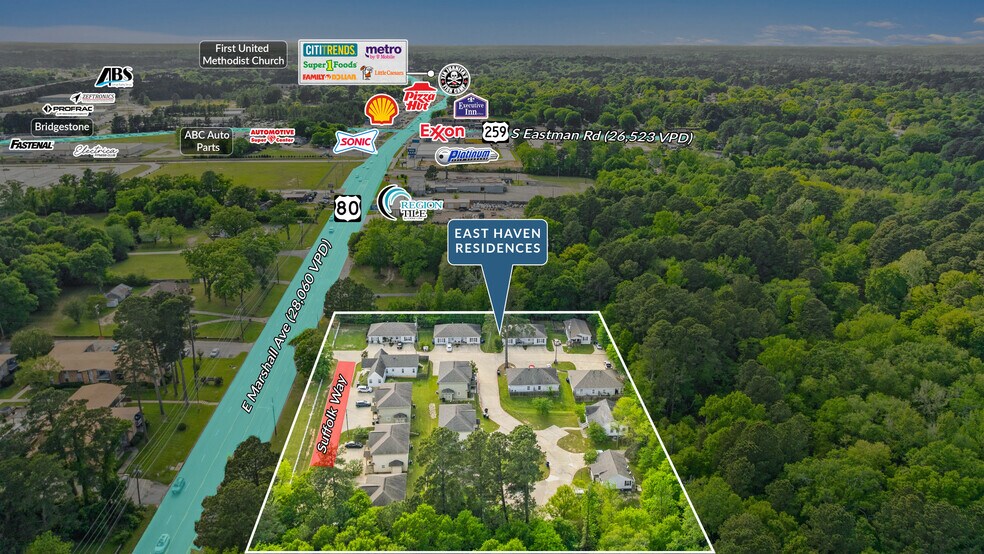 2101 Suffolk Way, Longview, TX à vendre - Photo de l’immeuble – Image 3 sur 6