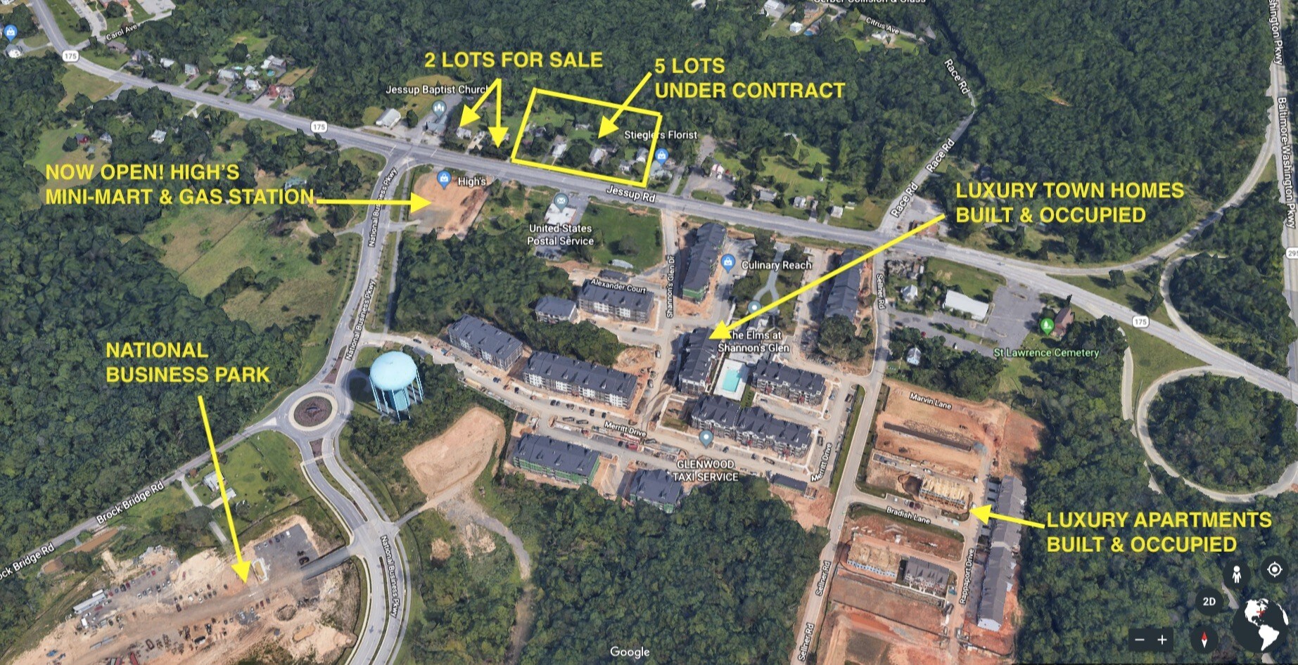 Two parcels of land on Jessup Rd portefeuille de 2 biens à vendre sur LoopNet.fr Photo de l’immeuble– Image 1 sur 4