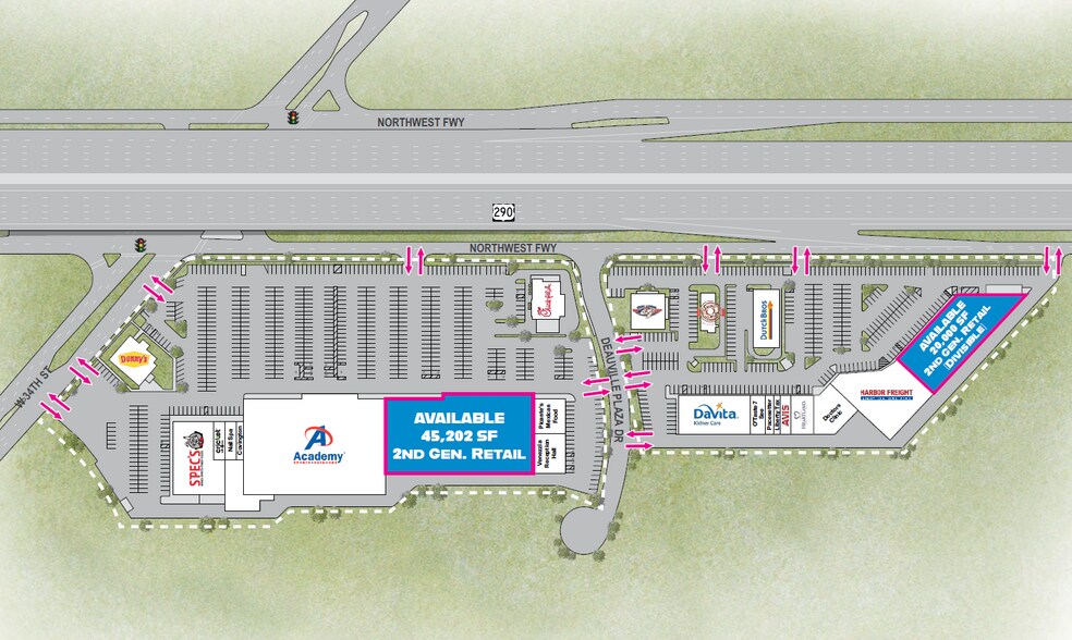 10903-10999 Northwest Fwy, Houston, TX à louer - Plan de site – Image 2 sur 2