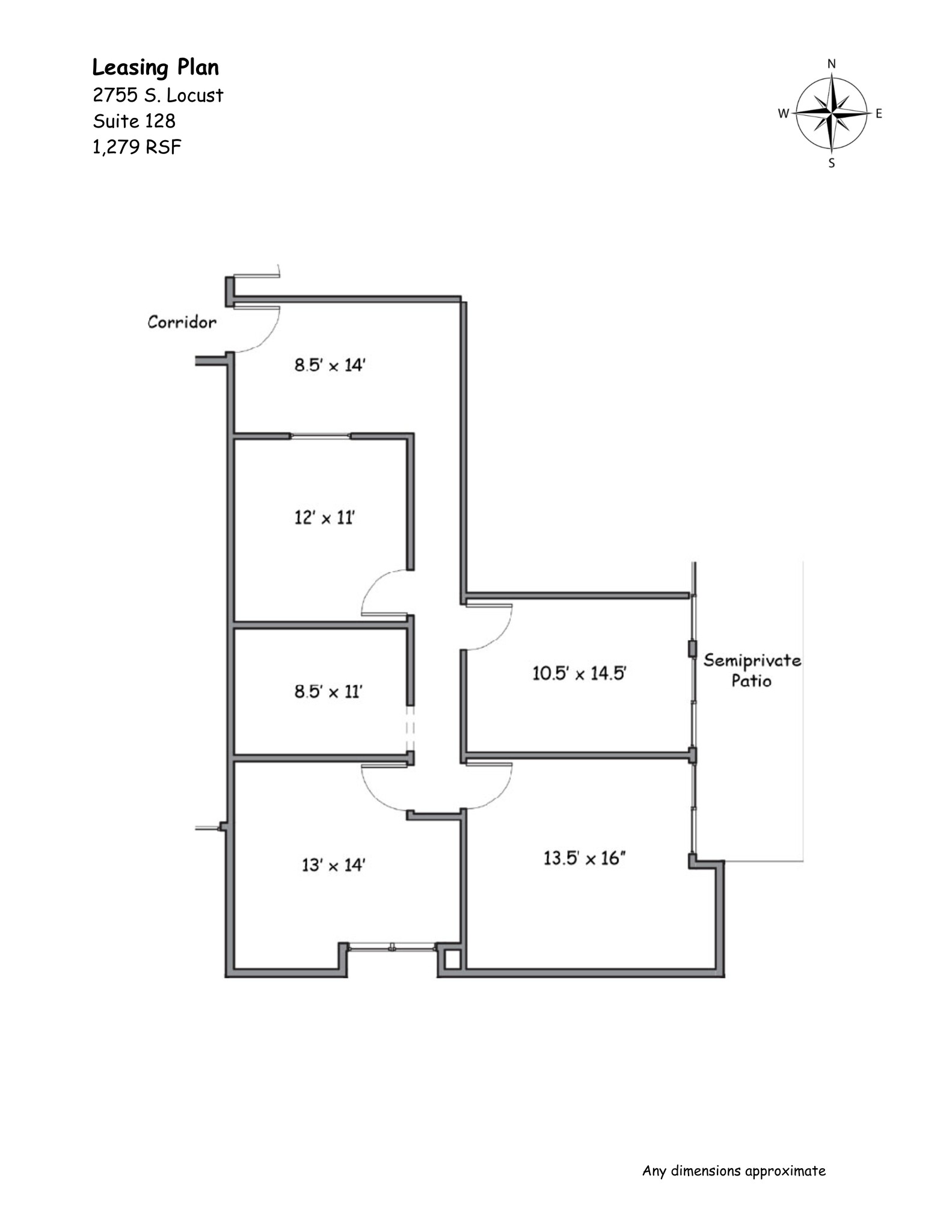 2755 S Locust St, Denver, CO à louer Plan de site– Image 1 sur 1