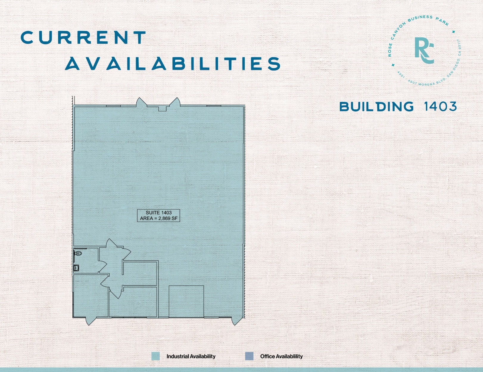 4901-4907 Morena Blvd, San Diego, CA à louer Plan d’étage– Image 1 sur 5