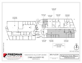 21800 Haggerty Rd, Northville, MI à louer Plan d’étage– Image 2 sur 2