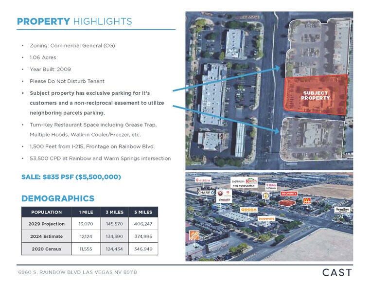 6960 S Rainbow Blvd, Las Vegas, NV à vendre - Photo de l’immeuble – Image 2 sur 21