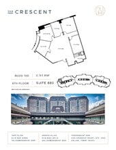 100 Crescent Ct, Dallas, TX à louer Plan d’étage– Image 1 sur 1