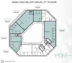 12520 High Bluff Dr, San Diego, CA à louer Plan d’étage– Image 1 sur 1