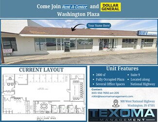 Plus de détails pour 900 W National Hwy, Washington, IN - Local commercial à louer