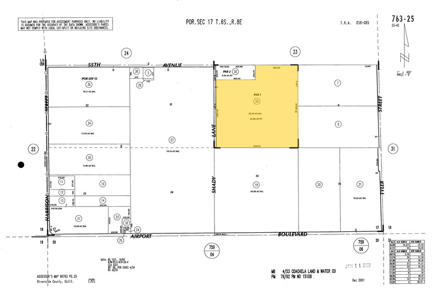 Shady Ln, Coachella, CA à louer - Plan cadastral – Image 2 sur 3