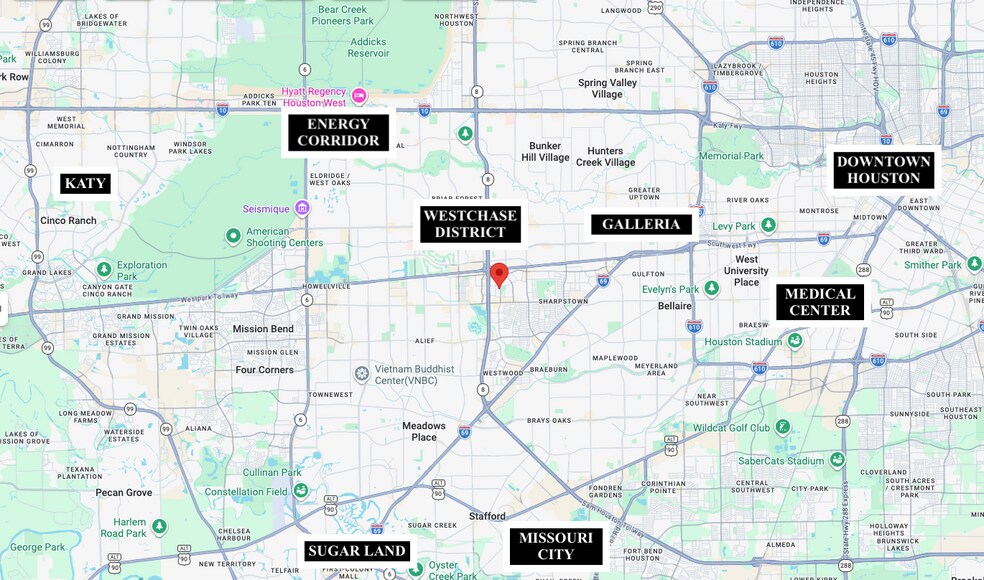 6100 Corporate Dr, Houston, TX à vendre - Carte – Image 2 sur 27