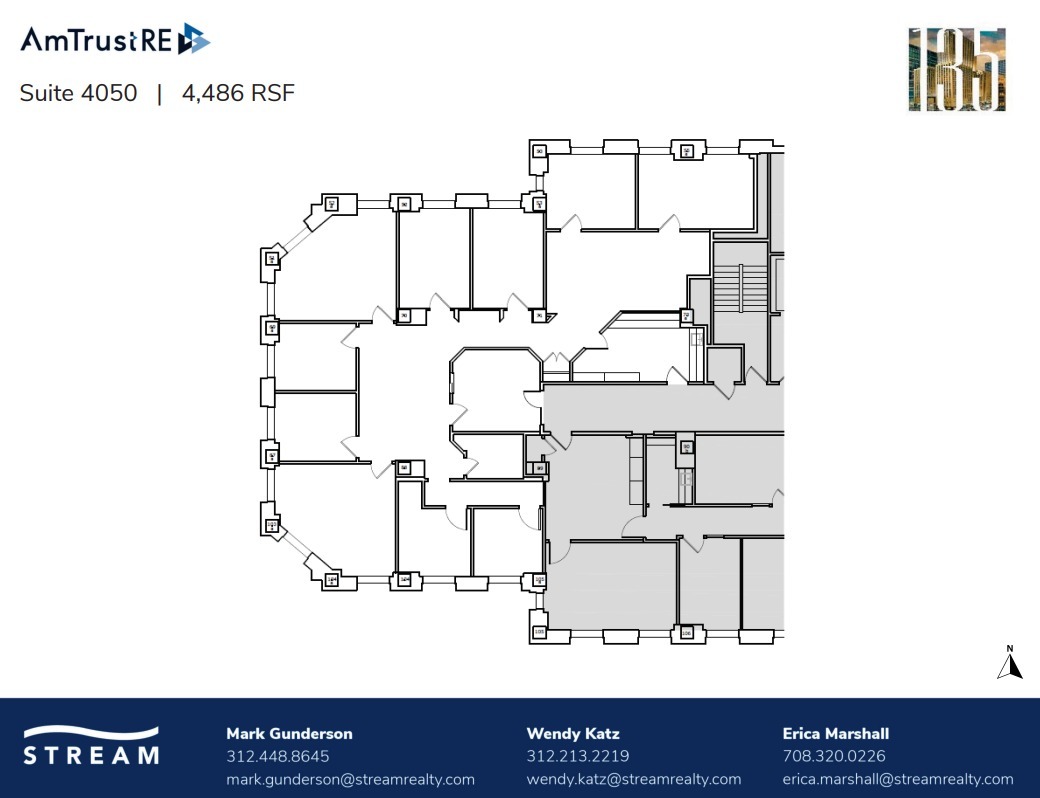 135 S LaSalle St, Chicago, IL à louer Plan d’étage– Image 1 sur 1