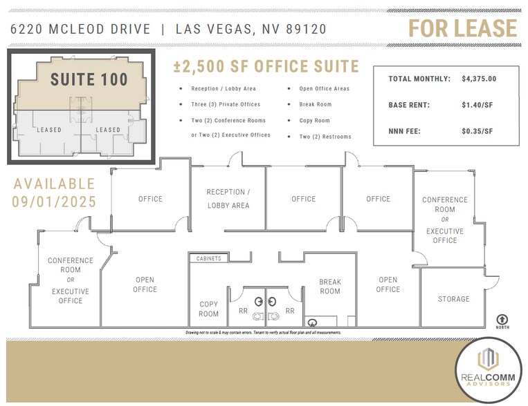 6220 McLeod Dr, Las Vegas, NV à louer - Photo de l’immeuble – Image 3 sur 8