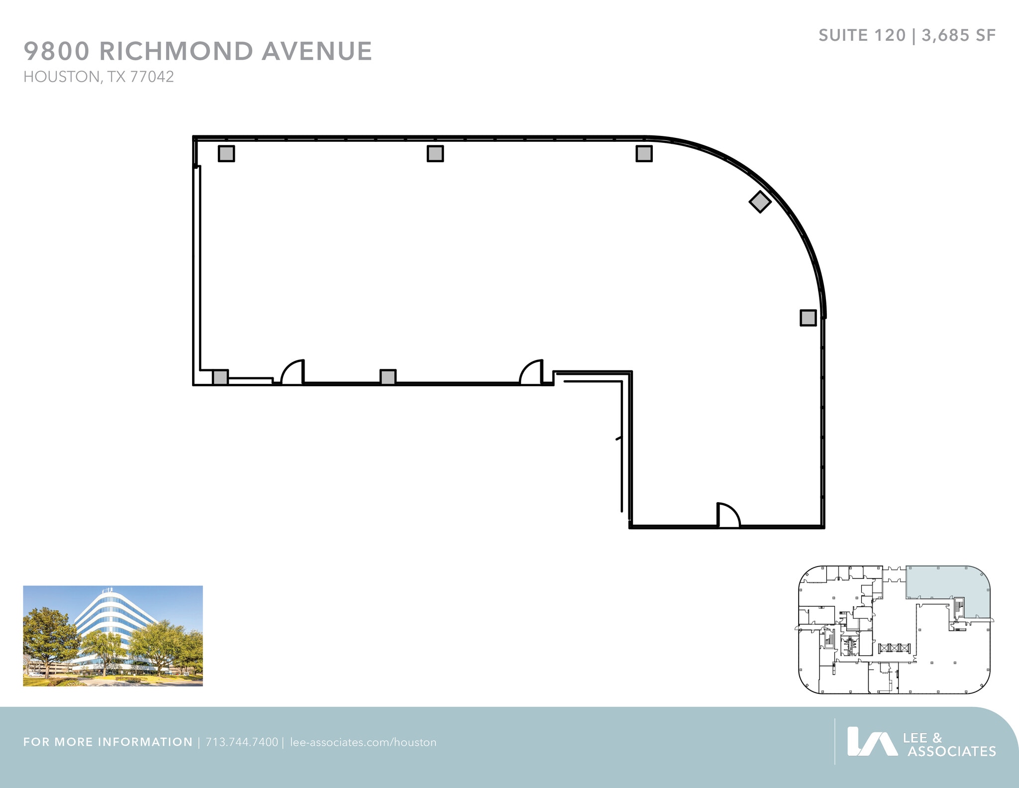 9800 Richmond Ave, Houston, TX à louer Plan d’étage– Image 1 sur 1