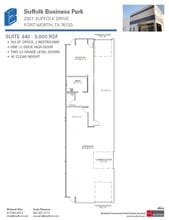 2901 Suffolk Dr, Fort Worth, TX à louer Plan d’étage– Image 2 sur 2