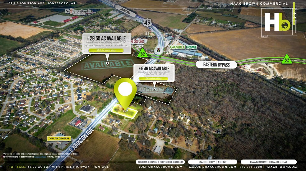 5911 E Johnson Ave, Jonesboro, AR à vendre - Aérien – Image 3 sur 4