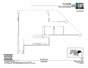 10333 Richmond Ave, Houston, TX à louer Plan d’étage– Image 1 sur 2