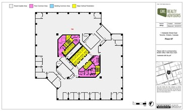 1 Adelaide St E, Toronto, ON à louer Plan d’étage– Image 1 sur 1