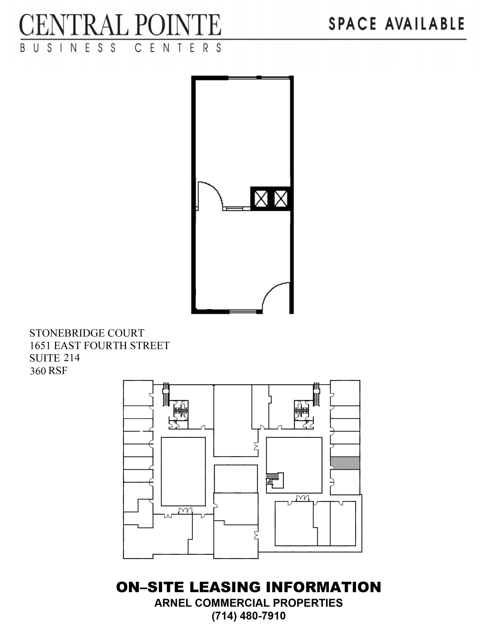 1651 E 4th St, Santa Ana, CA à louer Plan d’étage– Image 1 sur 1