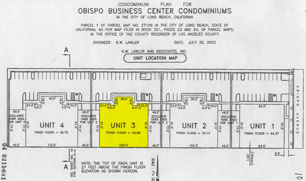 6105 Obispo Ave, Long Beach, CA à louer - Plan cadastral – Image 3 sur 3