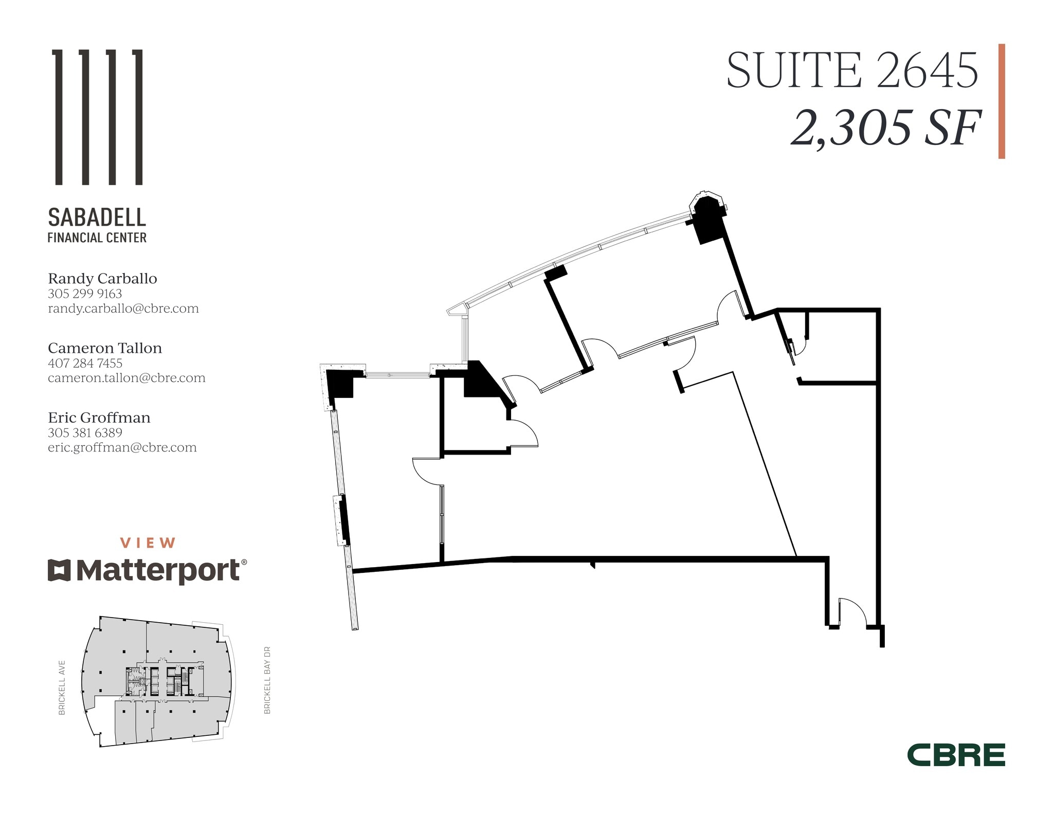 1111 Brickell Ave, Miami, FL à louer Plan de site– Image 1 sur 1